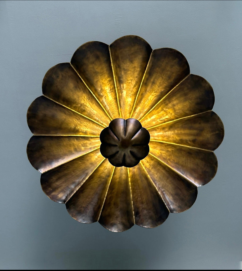 Illuminated semi flush mount